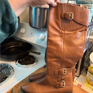 Michael Kors Brown Leather Winter Boots